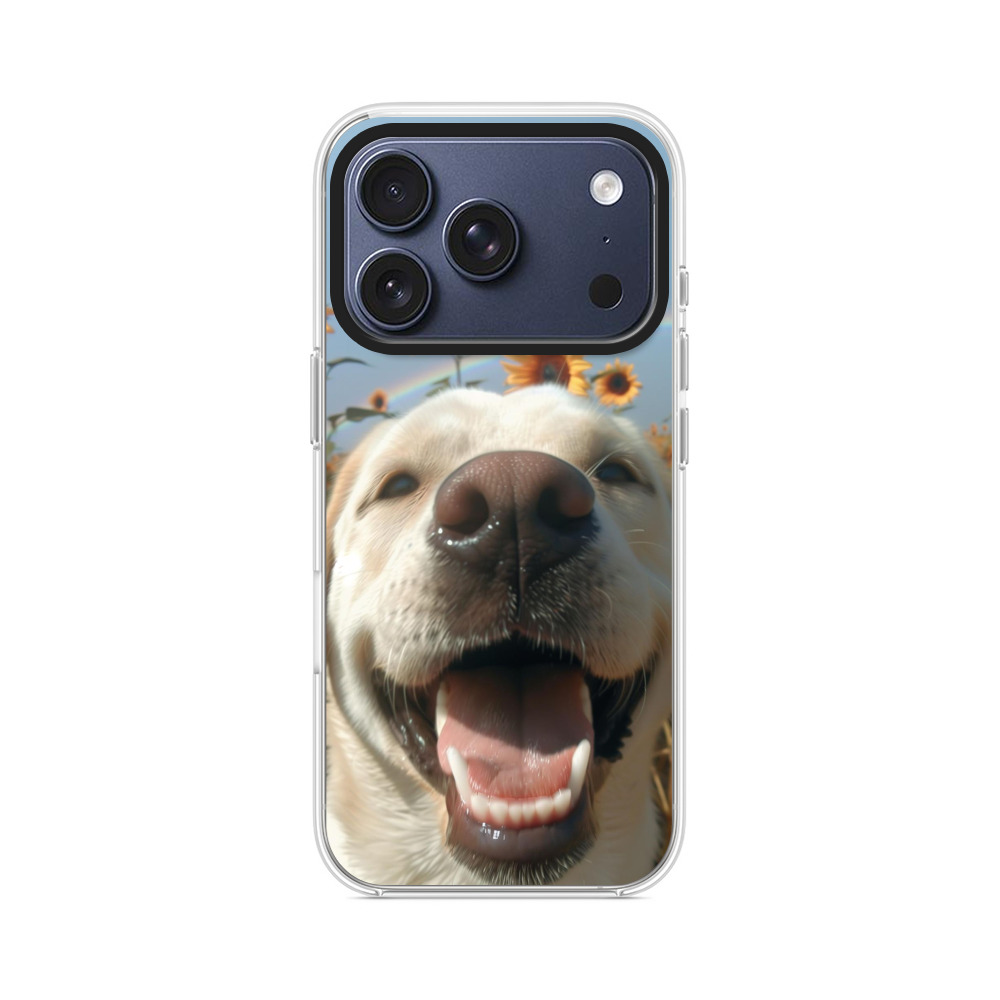ひまわりと犬 iPhone 17 Proオリジナルケース