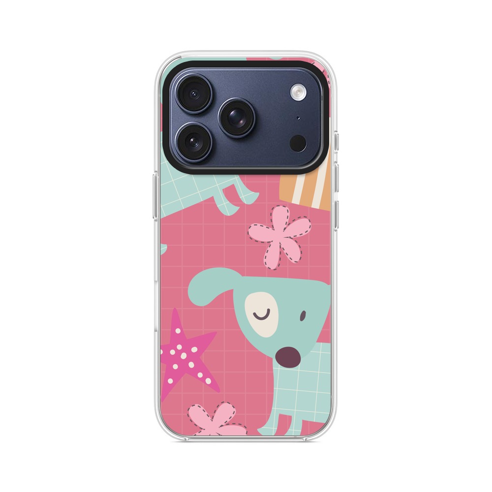 かわいい犬のパターン iPhone 17 Proオリジナルケース