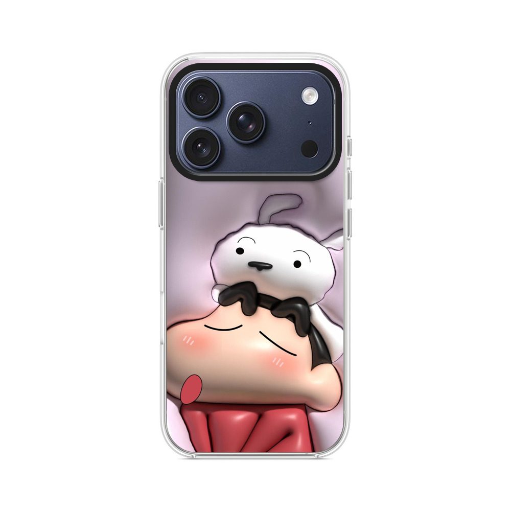 犬とキャラクターの癒し iPhone 17 Proオリジナルケース