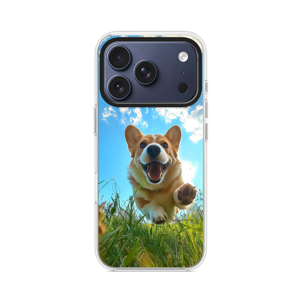 笑顔の元気なコーギー iPhone 17 Proオリジナルケース