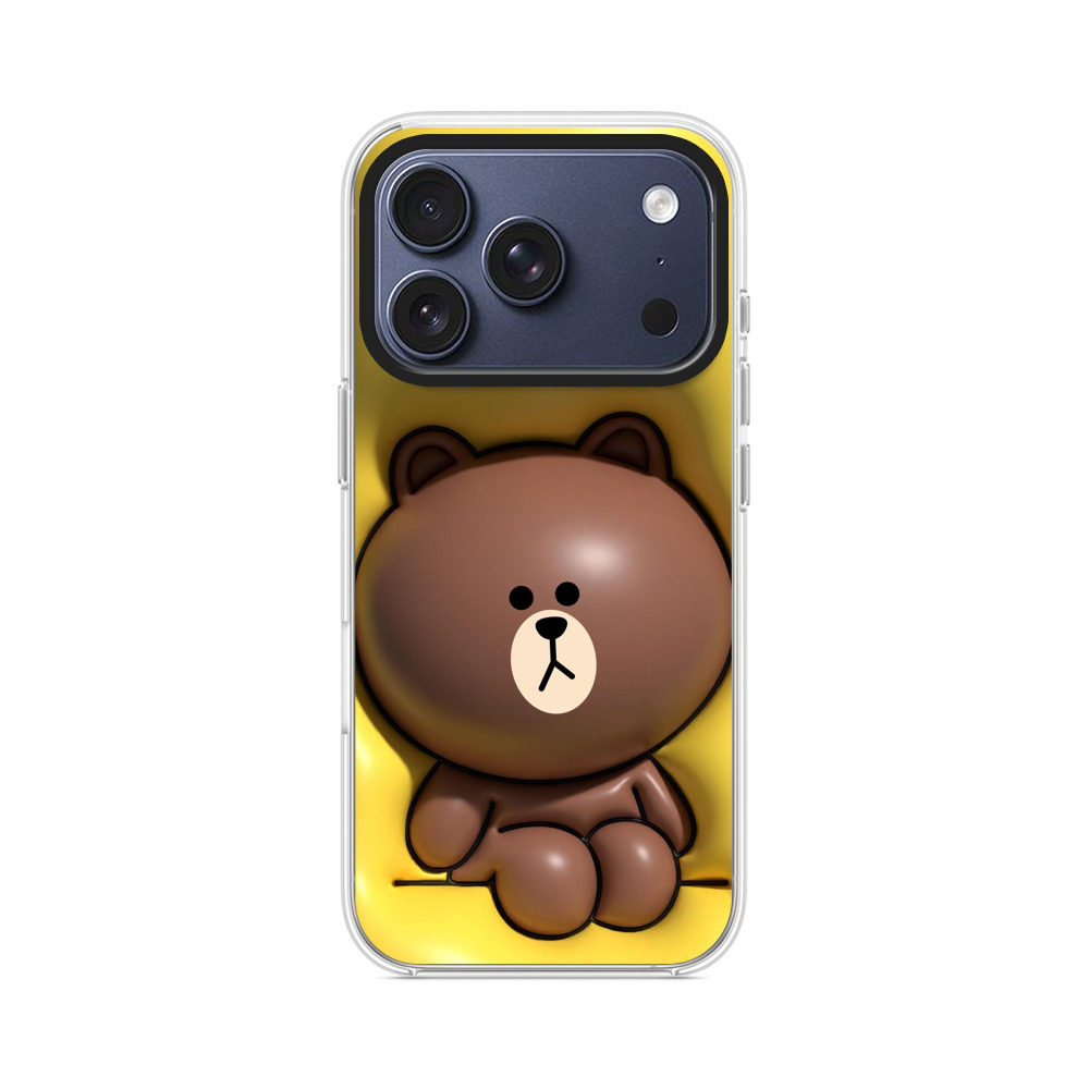 かわいいクマのイラスト iPhone 17 Proオリジナルケース