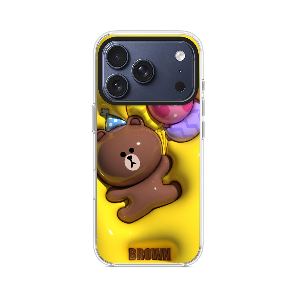 かわいいクマと風船 iPhone 17 Proオリジナルケース