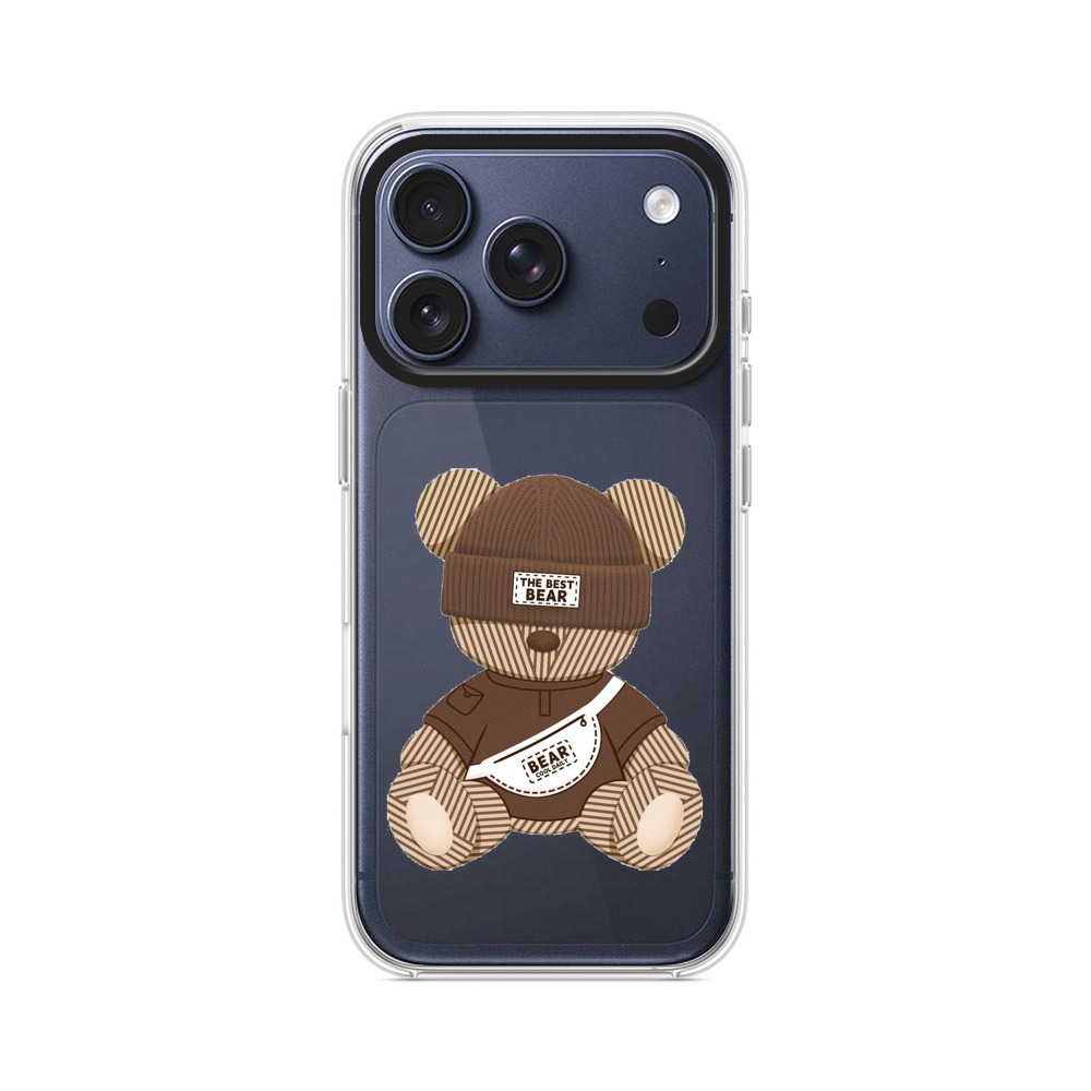 かわいいクマのデザイン iPhone 17 Proオリジナルケース