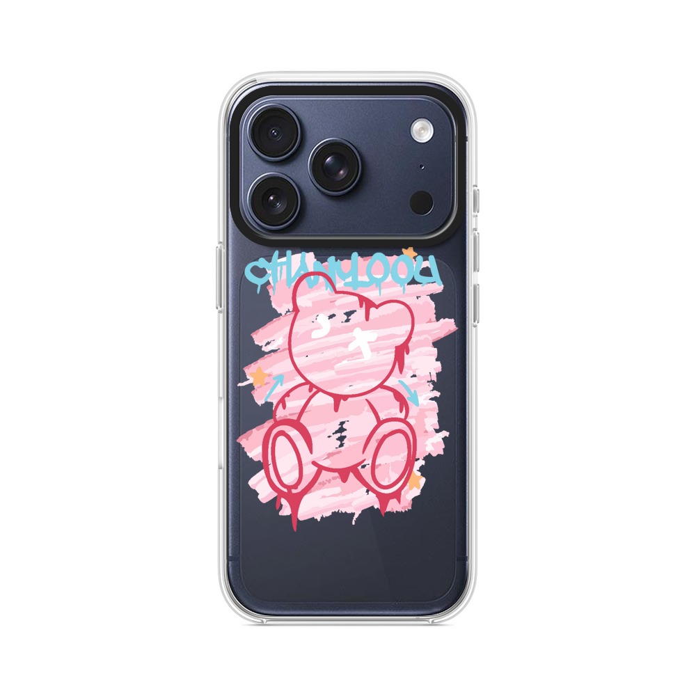かわいいクマのイラスト iPhone 17 Proオリジナルケース