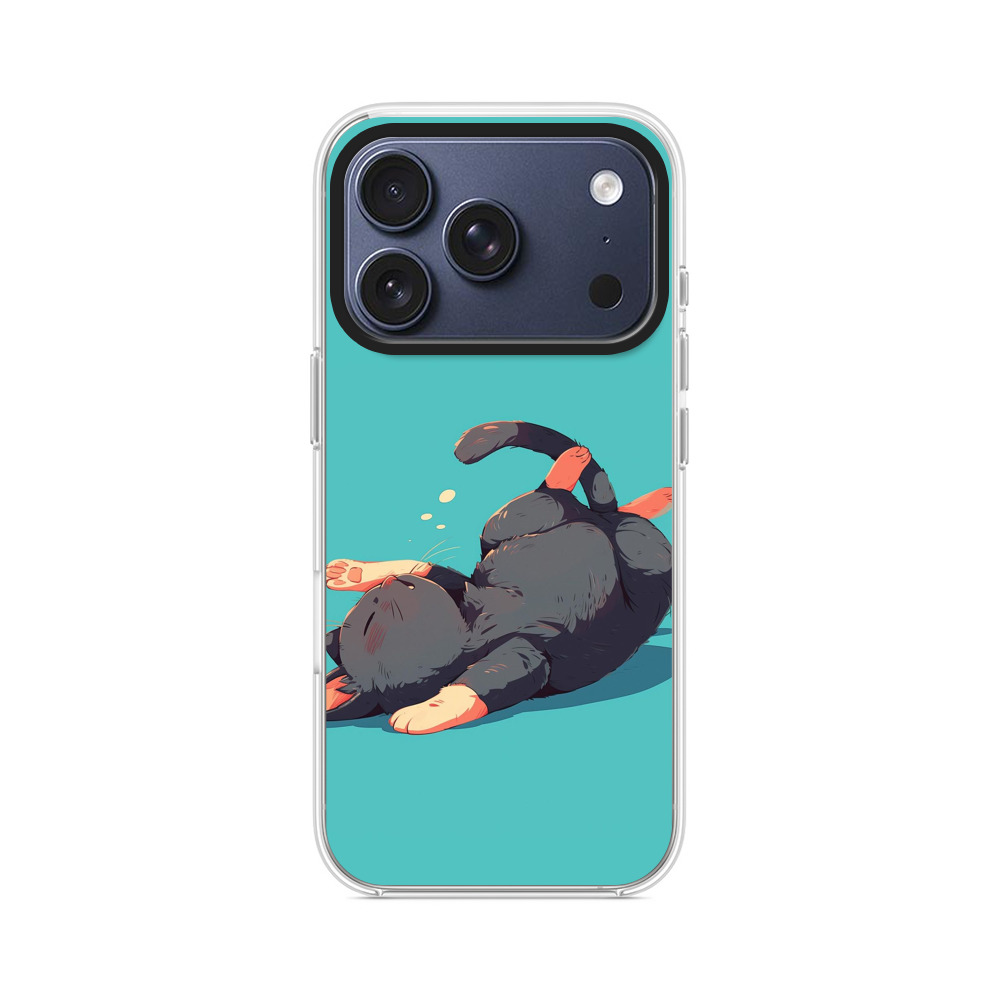 かわいい黒猫 iPhone 17 Proオリジナルケース