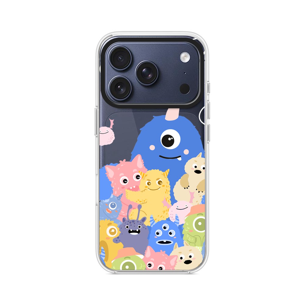かわいいモンスターの集合 iPhone 17 Proオリジナルケース