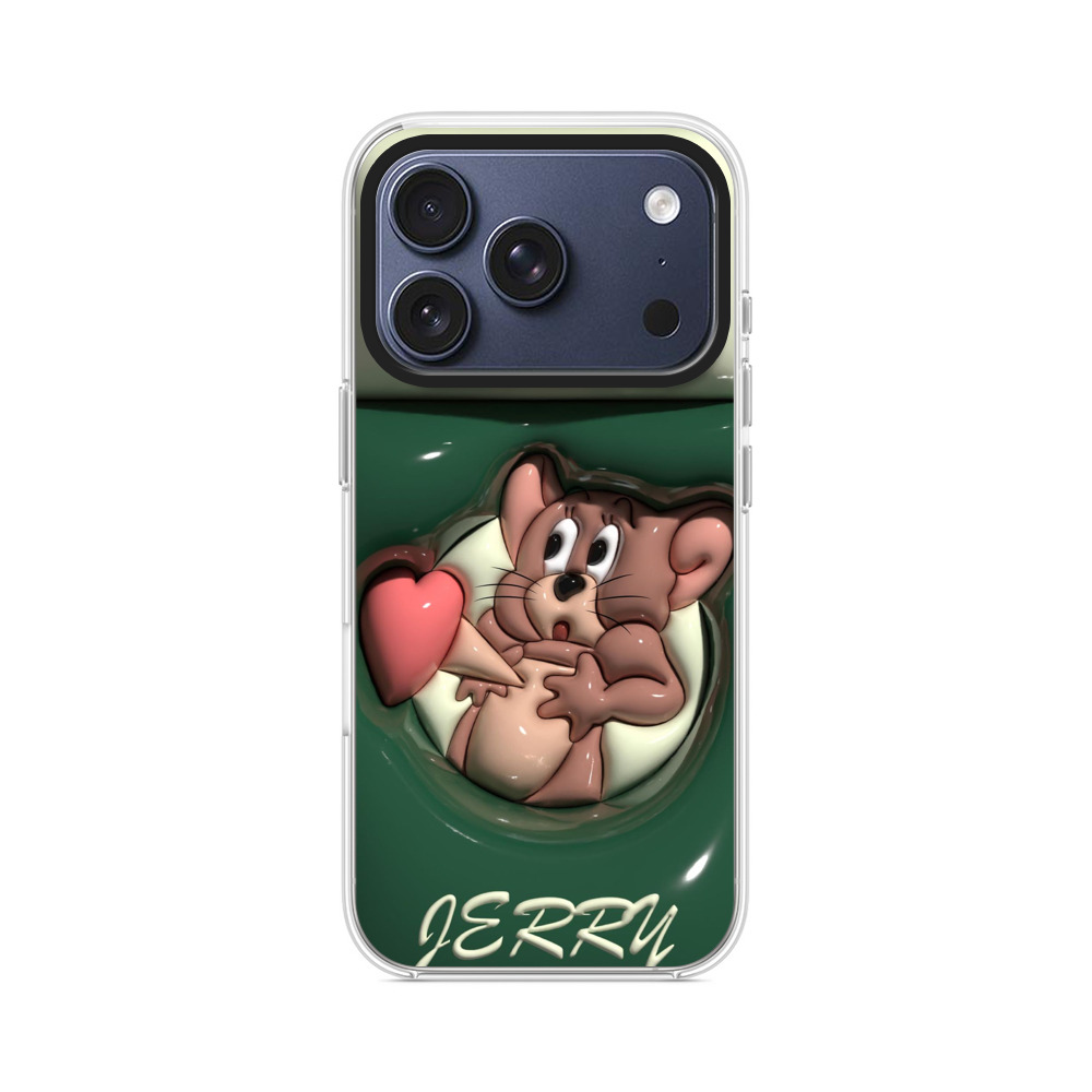 ハートを吹くネズミ iPhone 17 Proオリジナルケース