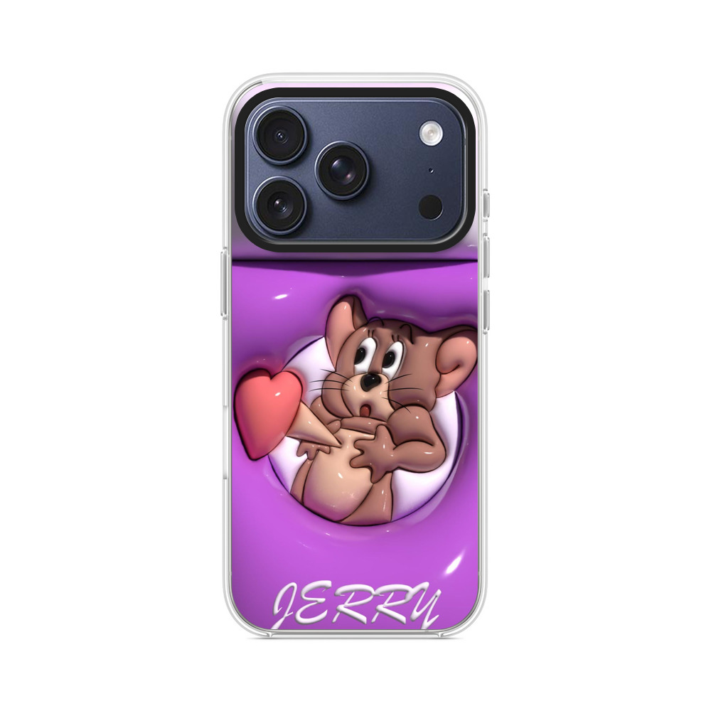 かわいいネズミのハート iPhone 17 Proオリジナルケース