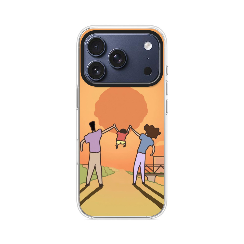 夕日の家族 iPhone 17 Proオリジナルケース