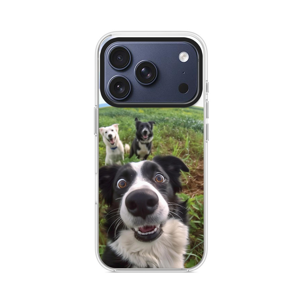 好奇心旺盛な犬 iPhone 17 Proオリジナルケース
