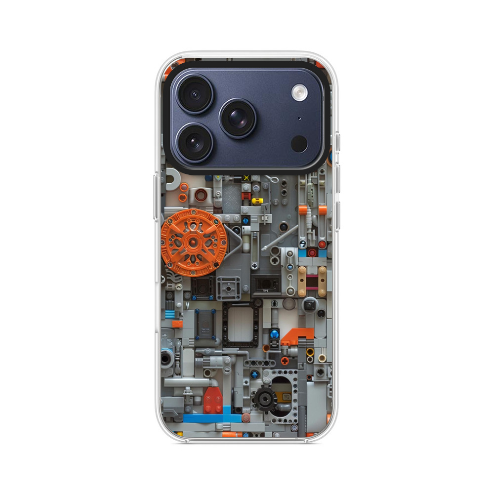 複雑機械部品デザイン iPhone 17 Proオリジナルケース