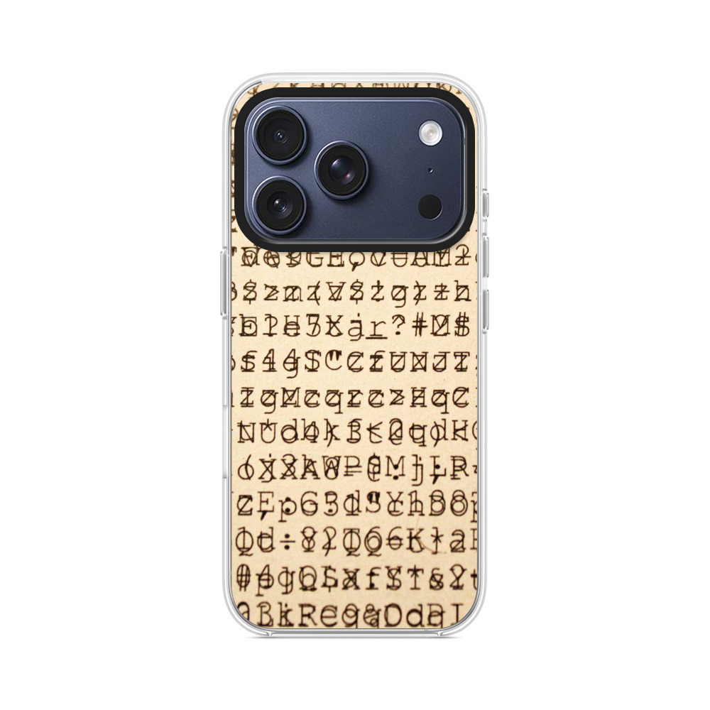 古文書風アルファベット iPhone 17 Proオリジナルケース