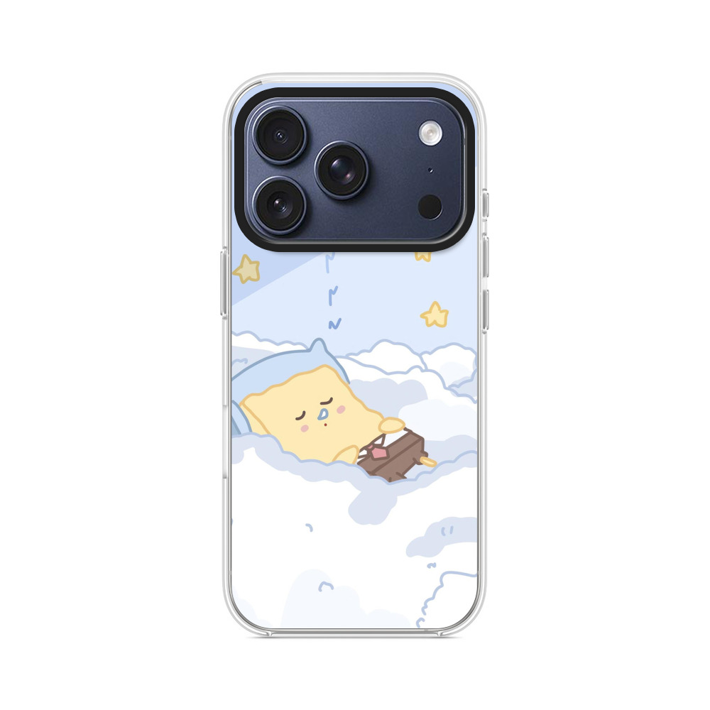 雲の上で星空眠るキャラ iPhone 17 Proオリジナルケース