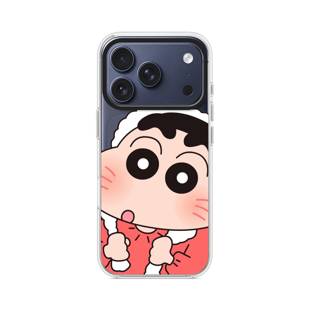 しんちゃんのかわいい顔アップ iPhone 17 Proオリジナルケース