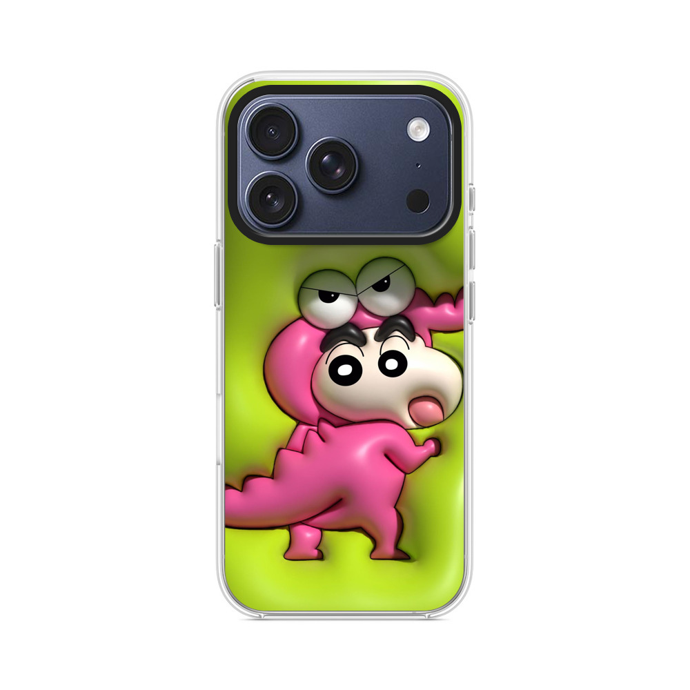 ピンク恐竜のしんちゃん iPhone 17 Proオリジナルケース