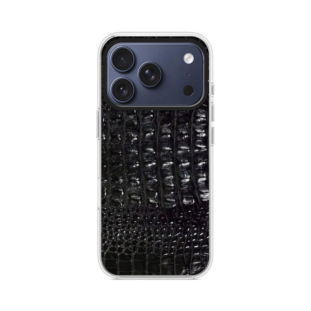 クロコダイル風のテクスチャ iPhone 17 Proオリジナルケース