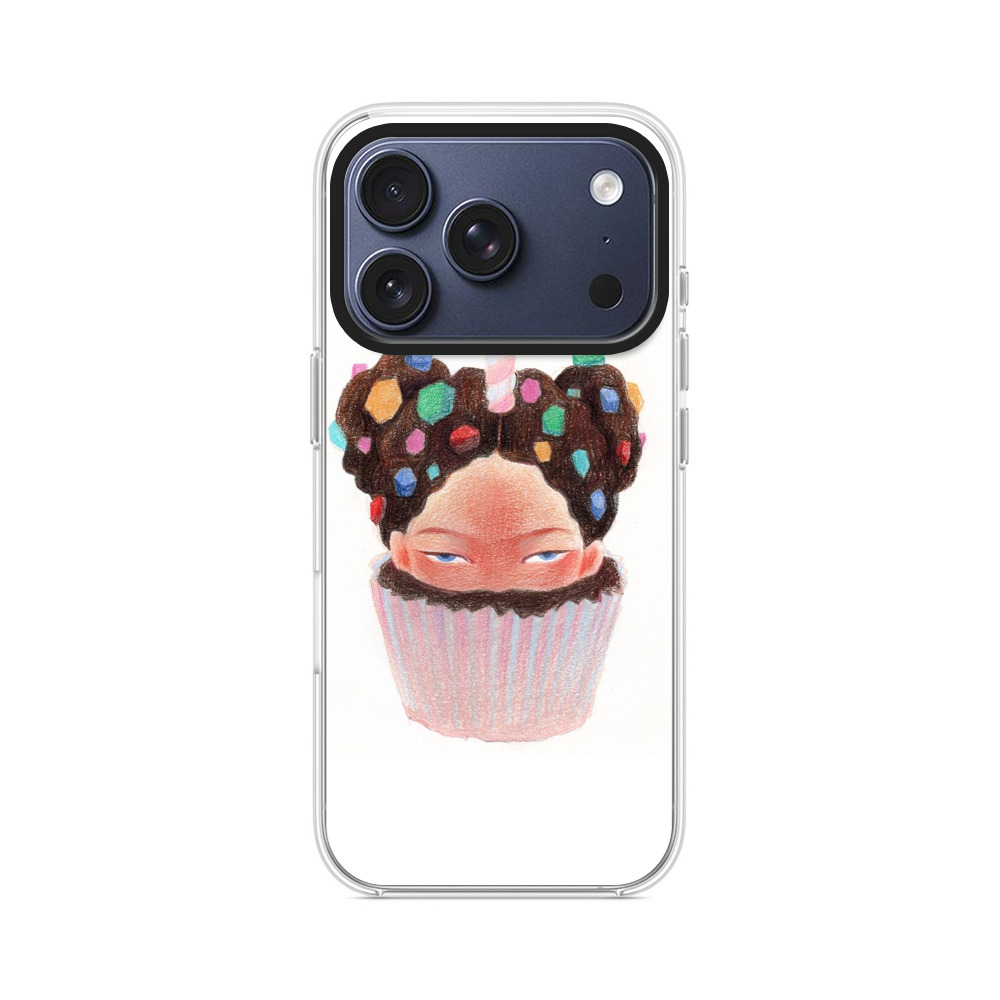 キャンドル付きカップケーキヘッド cupcake-girl キャンドル付きカップケーキヘッド cupcake-girl