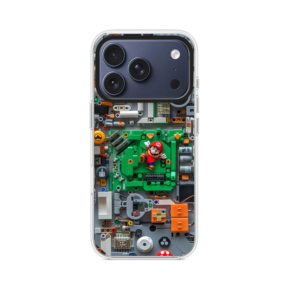 マリオと電子基板レゴ iPhone 17 Proオリジナルケース