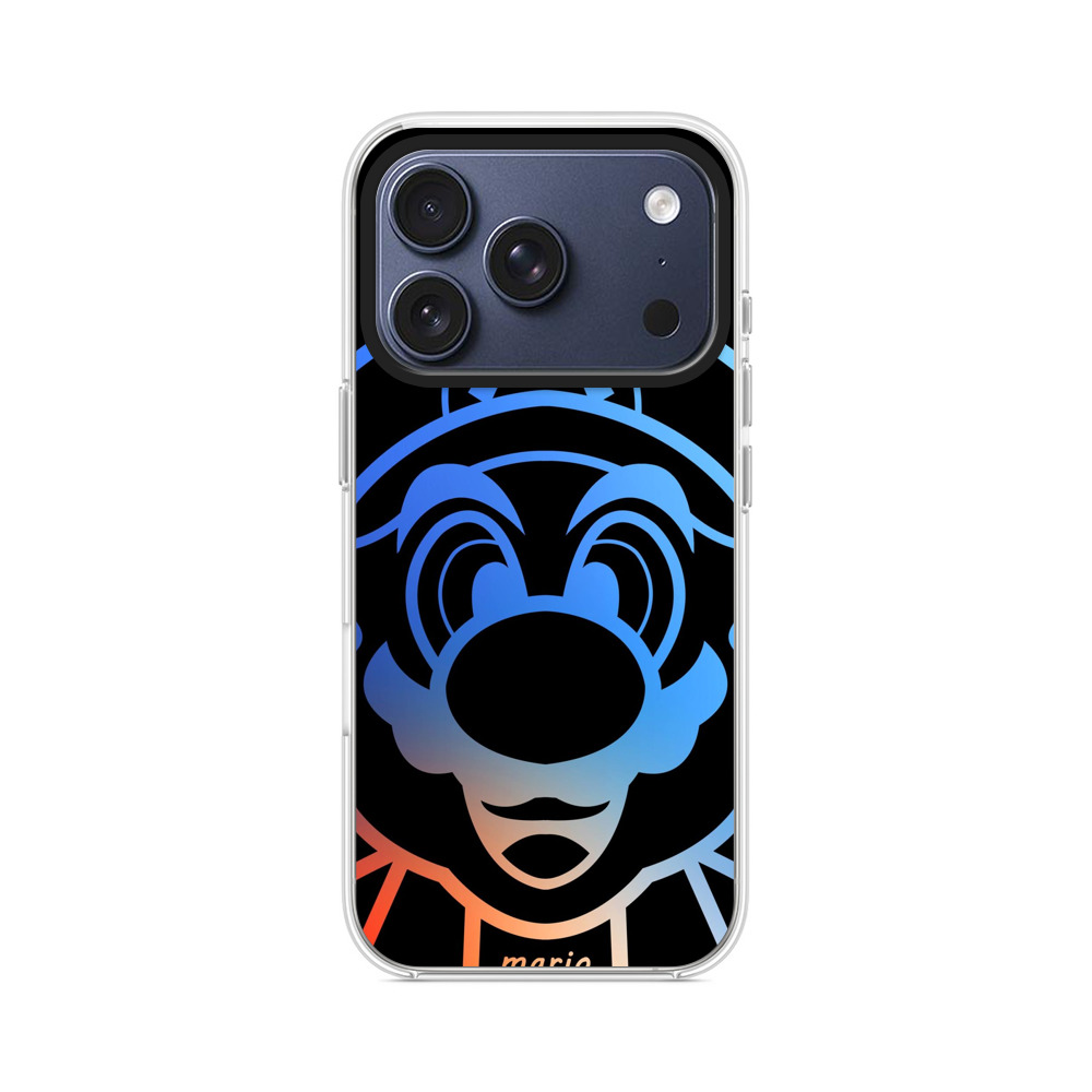 マリオシルエット青 iPhone 17 Proオリジナルケース