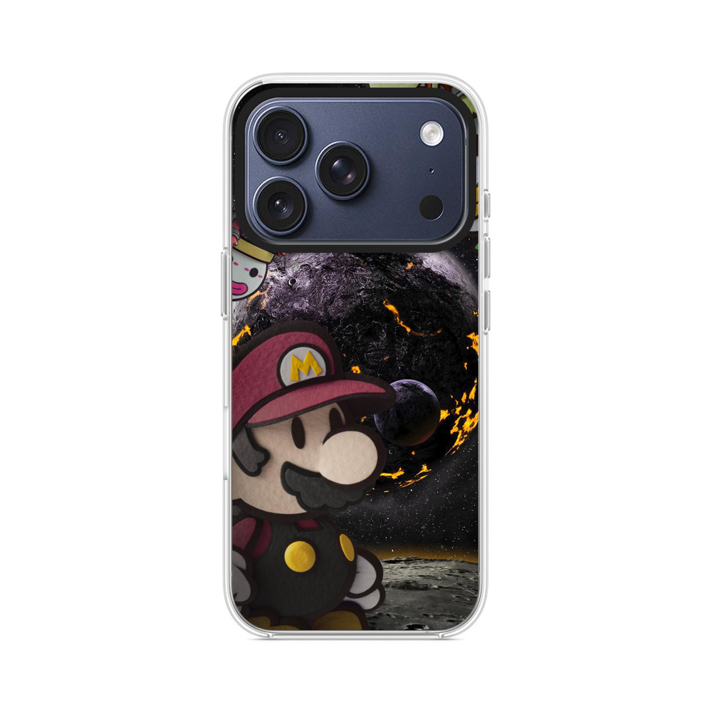 マリオと宇宙背景 iPhone 17 Proオリジナルケース