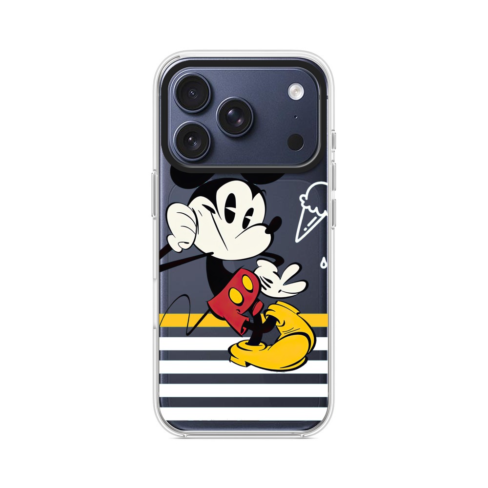 モノクロミッキーとアイス iPhone 17 Proオリジナルケース