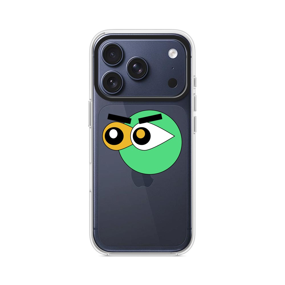 緑のキャラクター iPhone 17 Proオリジナルケース