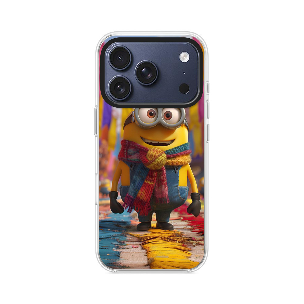 マフラーを巻いたミニオン iPhone 17 Proオリジナルケース