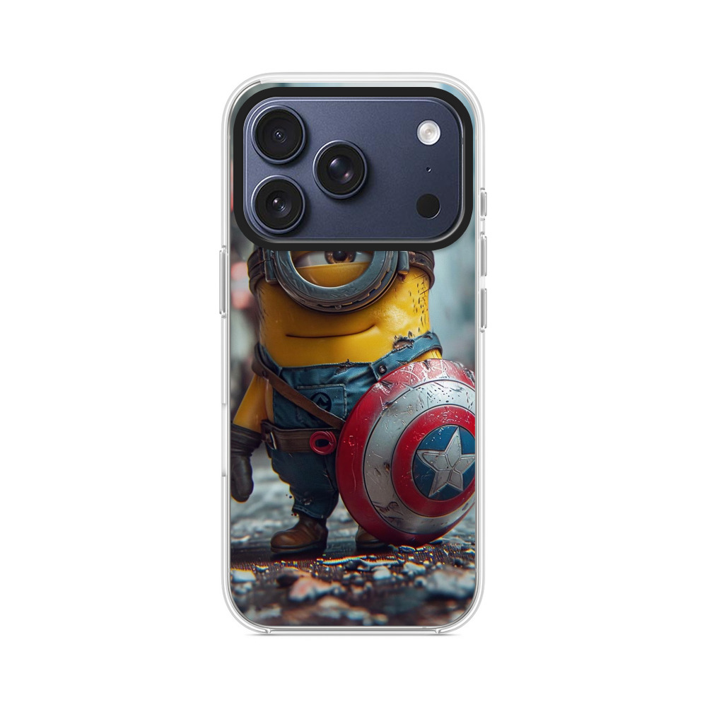 キャプテン風ミニオン iPhone 17 Proオリジナルケース