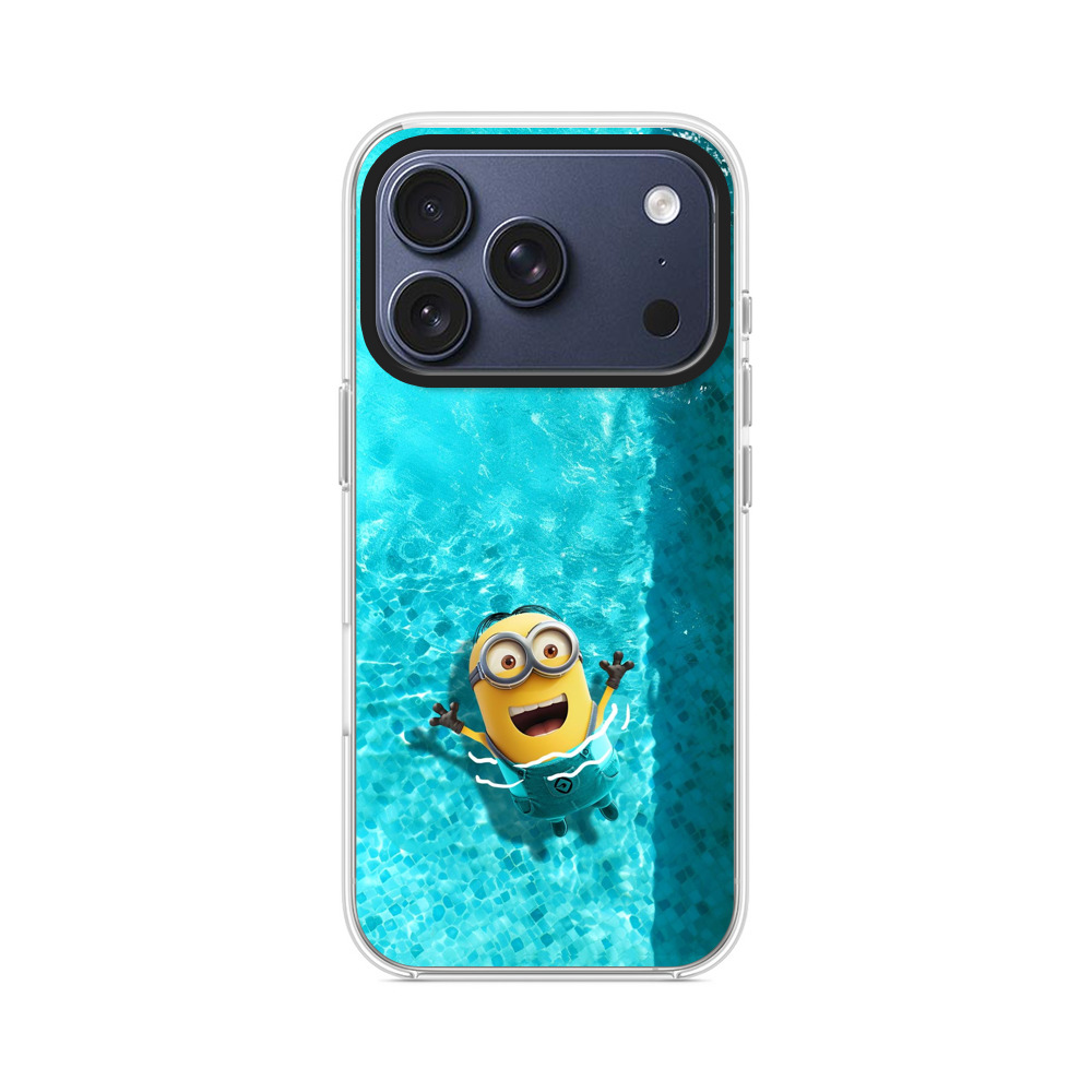 ミニオンとプール遊び iPhone 17 Proオリジナルケース