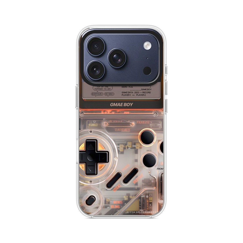 未来風透明ゲーム機 iPhone 17 Proオリジナルケース