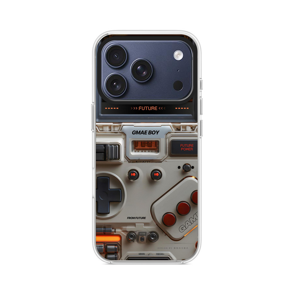 未来的レトロゲーム機コントローラー iPhone 17 Proオリジナルケース