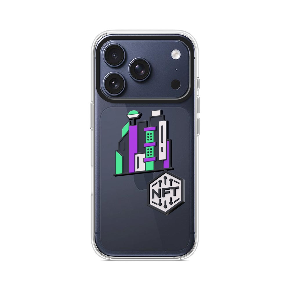 未来的な都市のイラスト iPhone 17 Proオリジナルケース