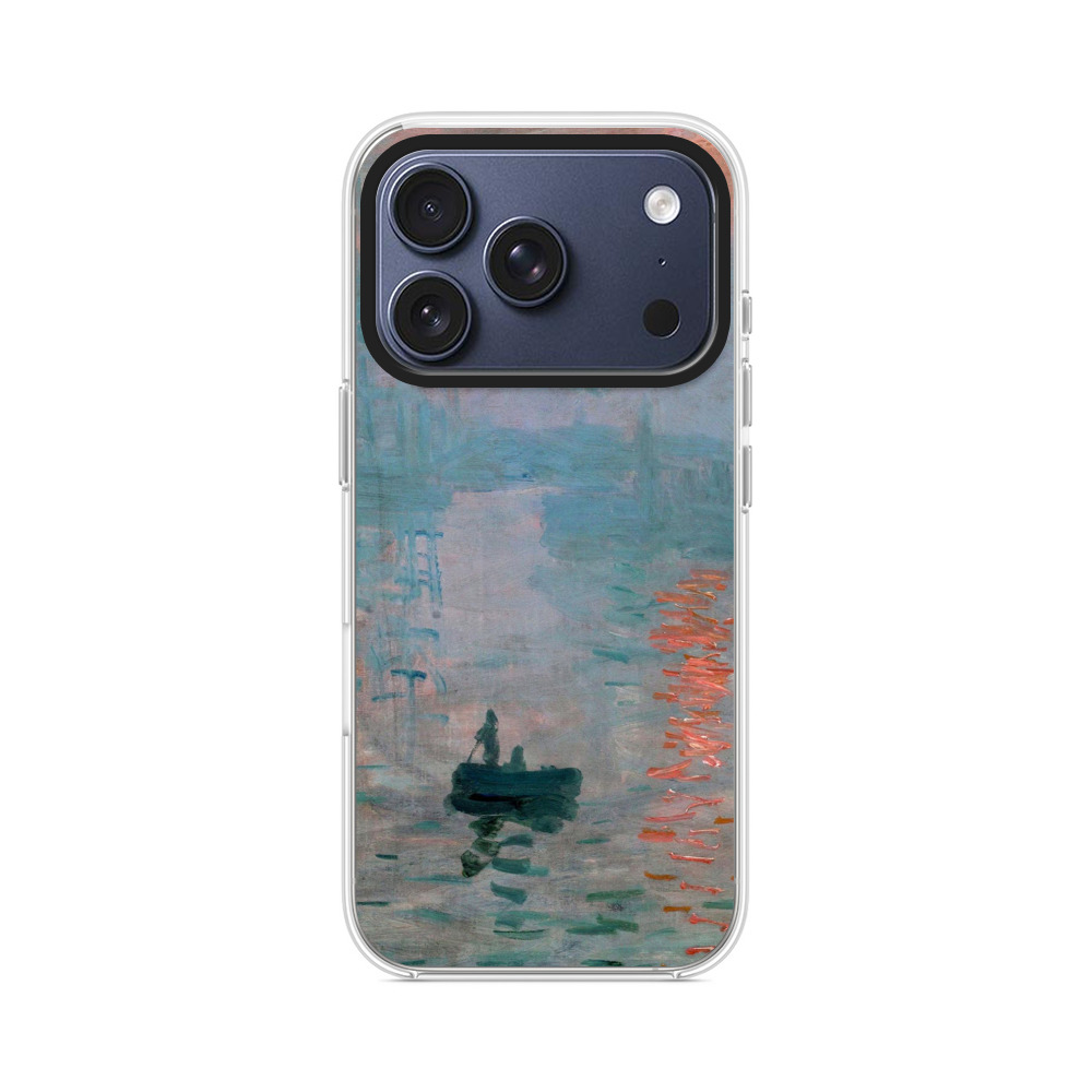 印象派の水辺風景 iPhone 17 Proオリジナルケース