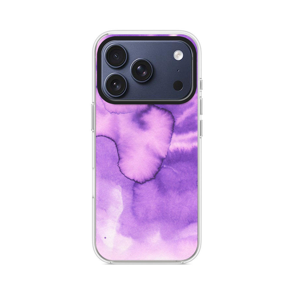 紫色の水彩ぼかし iPhone 17 Proオリジナルケース