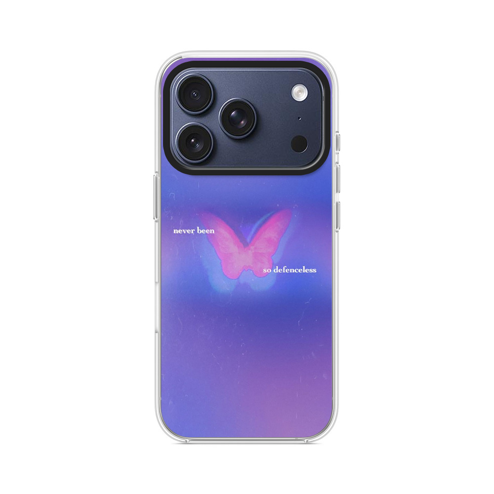 紫色の幻想的な蝶 iPhone 17 Proオリジナルケース