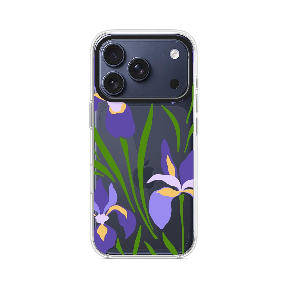 紫色の花 iPhone 17 Proオリジナルケース