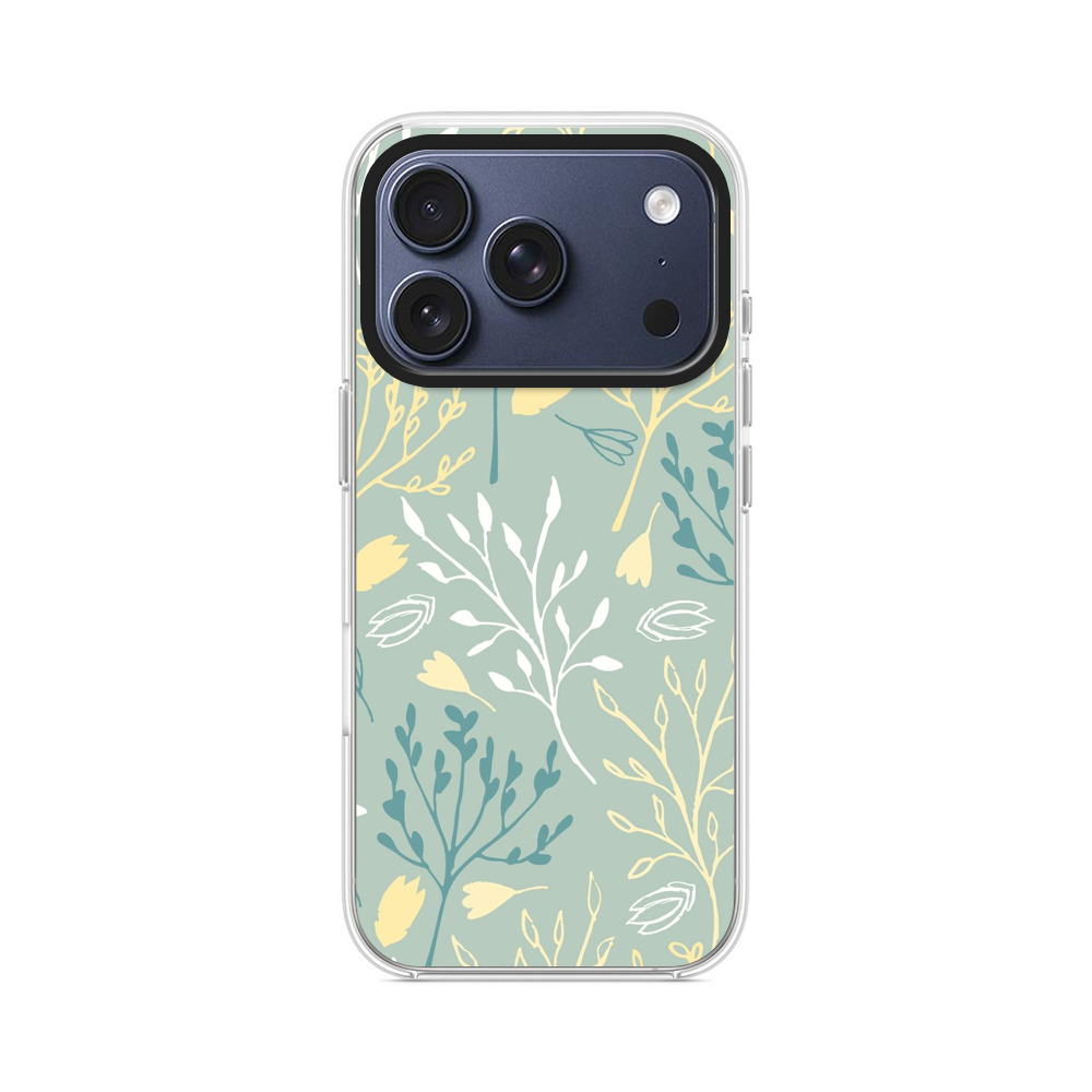 ナチュラルフラワーパターン iPhone 17 Proオリジナルケース