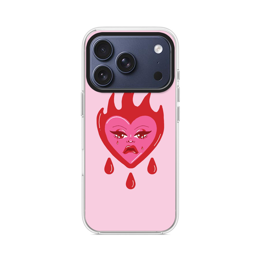 泣いている燃える心 iPhone 17 Proオリジナルケース