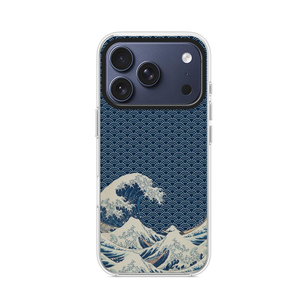 波の模様 iPhone 17 Proオリジナルケース