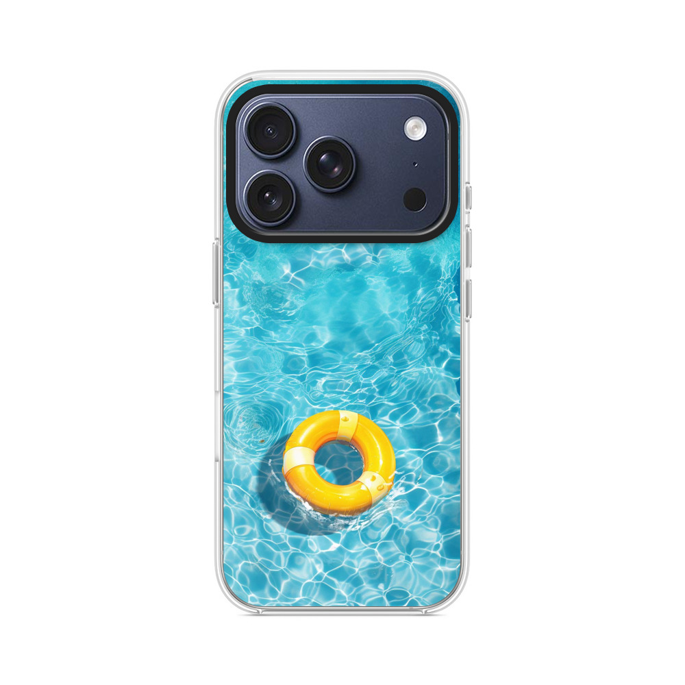 プールの水と浮き輪 iPhone 17 Proオリジナルケース