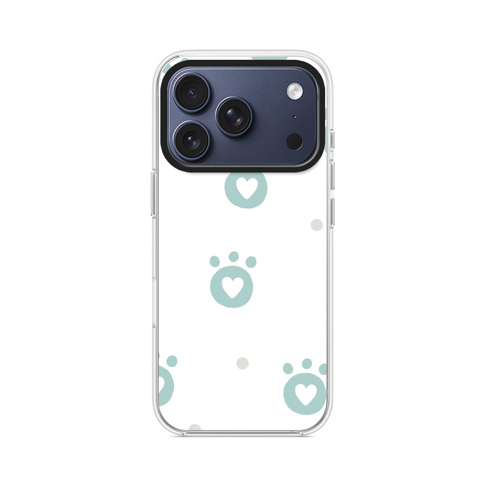 ねこ足跡のパターン iPhone 17 Proオリジナルケース
