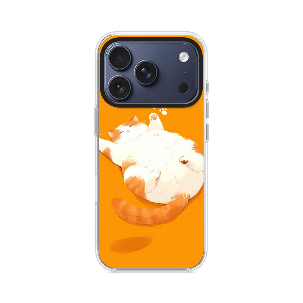 お腹を見せる猫 iPhone 17 Proオリジナルケース