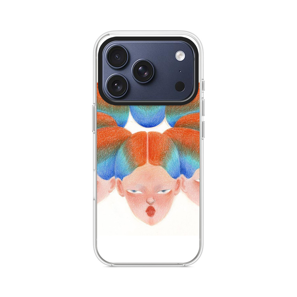 虹色の複数の顔 iPhone 17 Proオリジナルケース