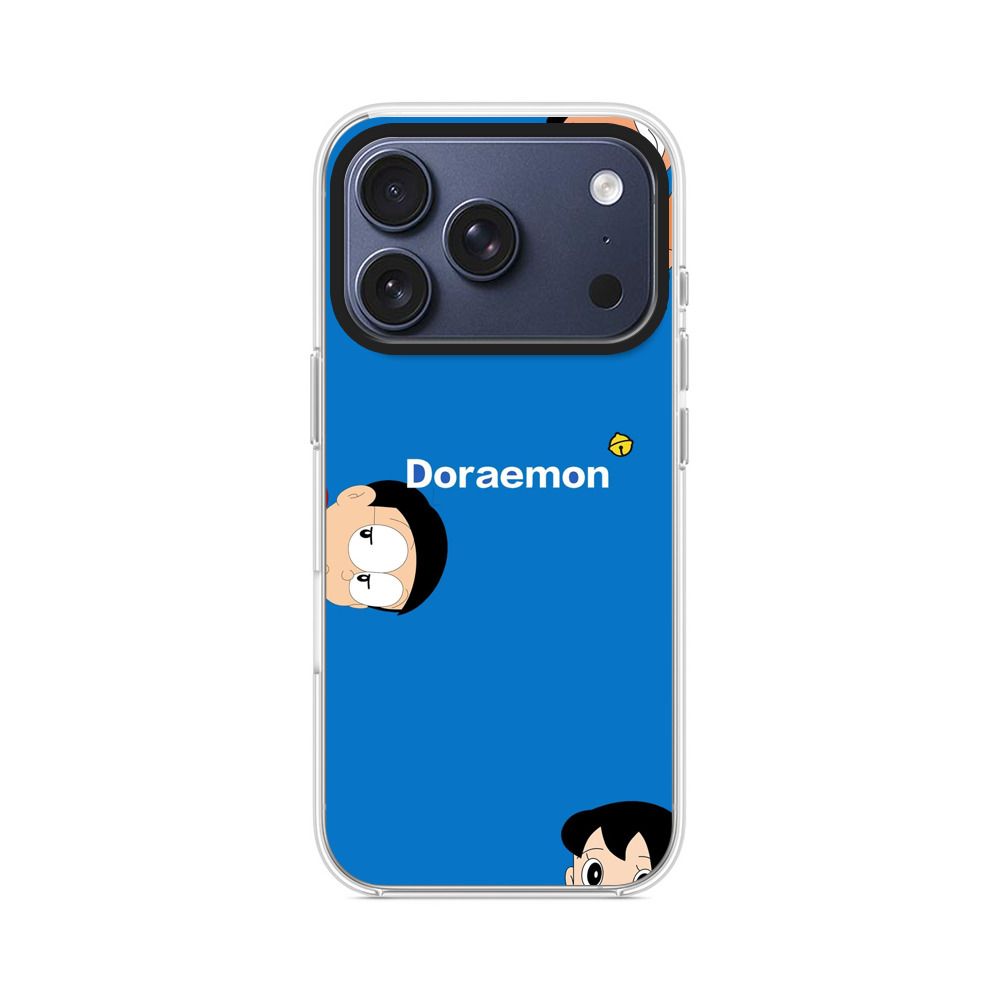 のび太と鈴のシンプル背景 iPhone 17 Proオリジナルケース