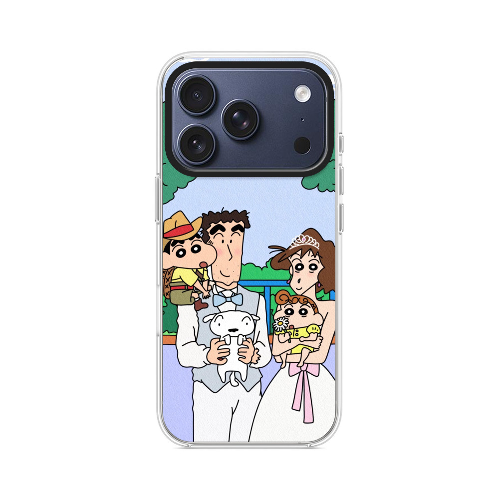 野原家族イラスト iPhone 17 Proオリジナルケース
