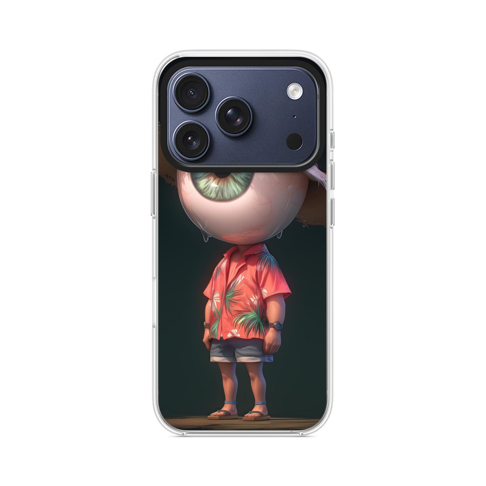 大きな目のキャラクター iPhone 17 Proオリジナルケース