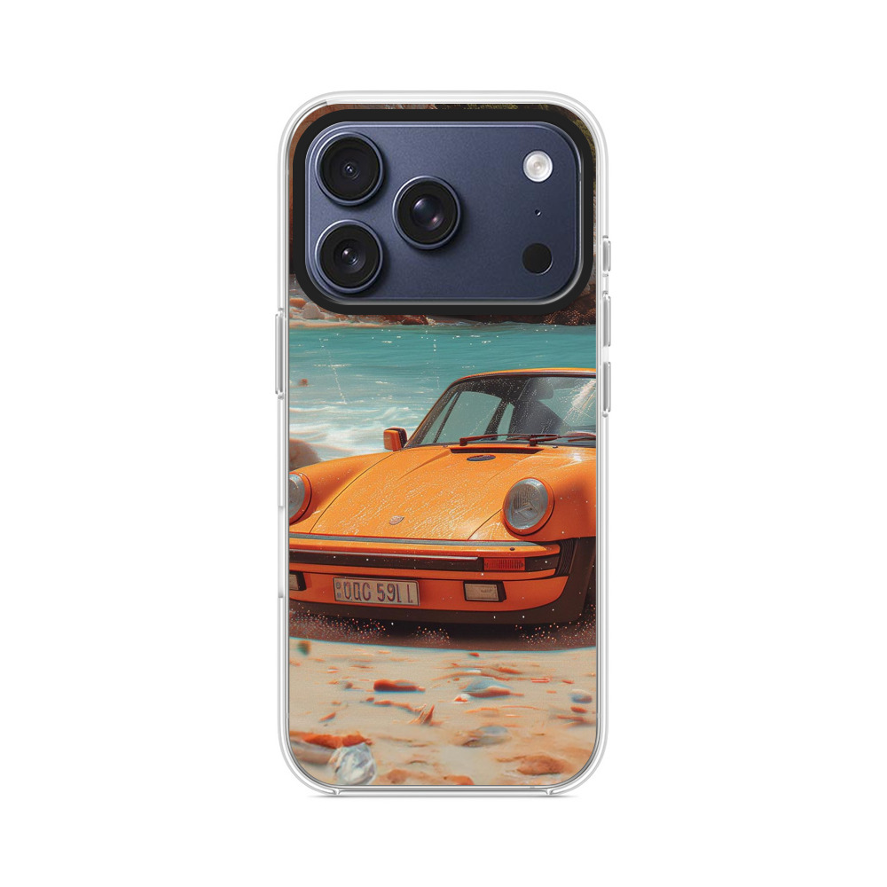 オレンジクラシックカー iPhone 17 Proオリジナルケース