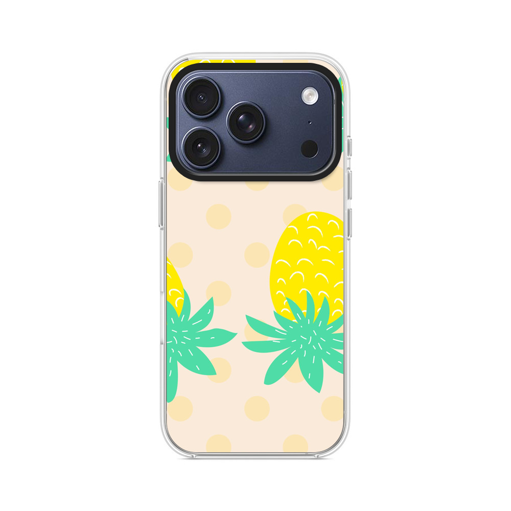 パイナップルのパターン iPhone 17 Proオリジナルケース
