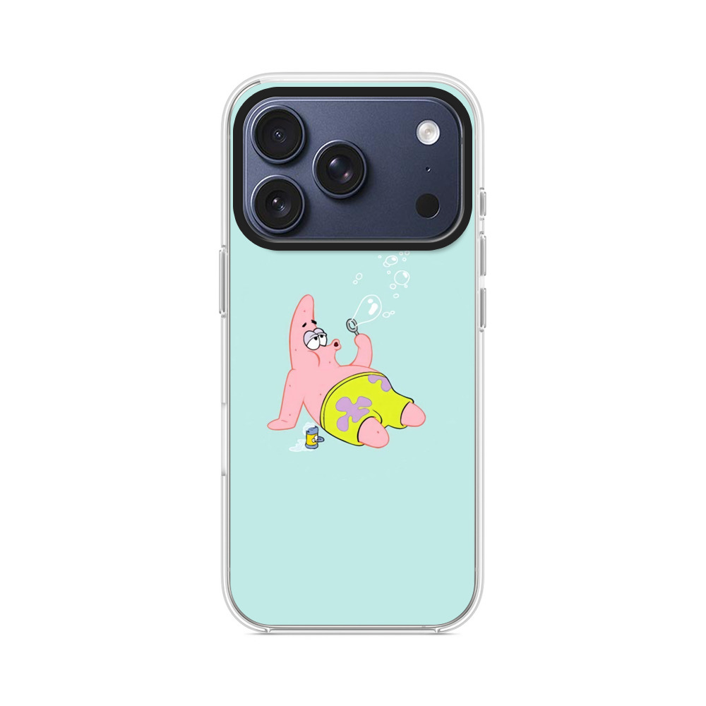 シャボン玉を吹くパトリック iPhone 17 Proオリジナルケース