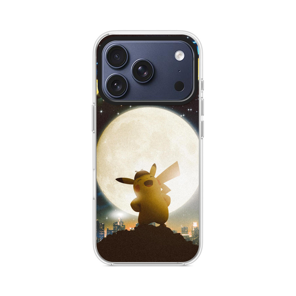 満月の探偵ピカチュウ iPhone 17 Proオリジナルケース
